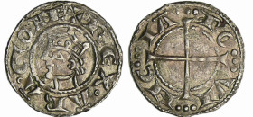 France - Provence - Alphonse II d'Aragon - Denier
Alphonse II d'Aragon (1196-1209). A/ + REX° ARA°GONE, (N et E liés). Tête couronnée de profil, à ga...