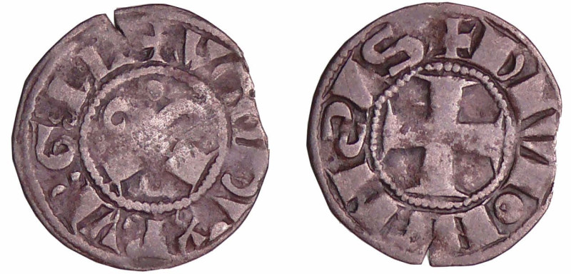 France - Bourgogne - Hugues III - Denier (Dijon)
Hugues III (1162-1192). A/ + V...