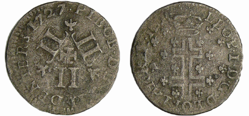 France - Lorraine - Duché de Lorraine - Léopold 1er - XII deniers 1727 (Nancy) 2...