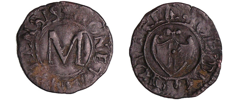 France - Les trois évêchés - Metz - Liard de billon 168-
A/ + MONETA METENSIS L...