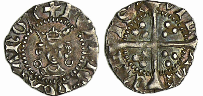 France - Calais - Henry V - 1/2 esterlin (Calais)
Henry V (1443-1422). A/ hEnRI...