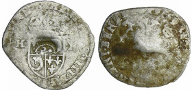 France - Louis XIII (1610-1643) - Quinzain contremarqué au lis
TB
L4L.59-Ga.21
 Bill ; 1.76 gr ; 25 mm