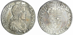 France - Louis XIV (1643-1715) - ½ écu à la mèche longue - 1650 M (Toulouse) cœur navré
TTB
L4L.164-Ga.169
 Ar ; 13.29 gr ; 32 mm
Différent de dir...