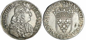 France - Louis XIV (1643-1715) - Ecu à la cravate, 2ème émission - 1681 L (Bayonne)
SUP
L4L.217-Ga.210
 Ar ; 27.19 gr ; 38 mm
Différent de graveur...