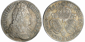 France - Louis XIV (1643-1715) - Ecu aux 3 couronnes - 1712 L (Bayonne)
SUP
L4L.353-Ga.229
 Ar ; 30.29 gr ; 42 mm