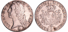 France - Louis XV (1715-1774) - Ecu au bandeau - 1765 T (Nantes)
TTB
L4L.494-Ga.322
 Ar ; 29.23 gr ; 40 mm