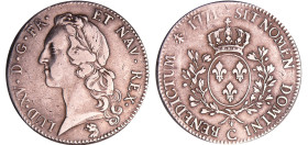 France - Louis XV (1715-1774) - Ecu au bandeau - 1771 C (Caen)
TB+
L4L.494-Ga.322
 Ar ; 29.10 gr ; 41 mm
Fabrication de 4291 exemplaires selon M. ...