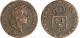 France - Louis XV (1715-1774) - Sol à la vieille tête - 1773 W (Lille)
TTB+
L4L.520-Ga.280
 Cu ; 12.72 gr ; 29 mm