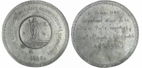 France - Médaille politique - Offrande des porteurs d'eau, 21 mars 1848
SUP
Collignon.290
 Etain ; 42.64 gr ; 60 mm