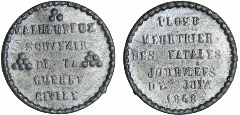 France - Médaille politique - Souvenir de la lutte, juin 1848
SUP
Collignon.52...