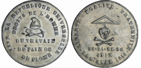 France - Médaille politique - Souvenir de la lutte, juin 1848
SUP
Collignon.523
 Etain ; 12.52 gr ; 34 mm