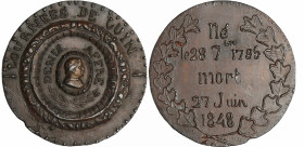France - Médaille politique - Mort de l'Archevéque Denis Affre, 27 juin 1848
SUP
Collignon.706
 Etain bronzé ; 18.30 gr ; 49 mm