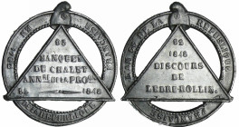France - Médaille politique - Anniversaire de la 1ère république, 22 septembre 1848
SUP
Collignon.789
 Etain ; 11.83 gr ; 35 mm