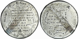 France - Médaille politique - Vote de la constitution, 4 novembre 1848
SUP
Collignon.836
 Etain ; 17.35 gr ; 46 mm
