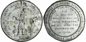 France - Médaille politique - Satirique sur l'éléction du président
SUP
Collignon.1004
 Etain ; 18.32 gr ; 49 mm