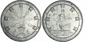 France - Médaille politique - Médaille sans date précise, 1848
SUP
Collignon.1055
 Etain ; 34.75 gr ; 49 mm