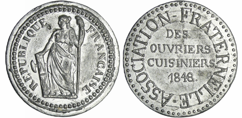 France - Médaille politique - Ouvriers cuisiniers, 1848
SUP
Collignon. Manque...