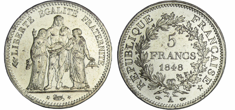 France - Deuxième république (1848-1852) - 5 francs Hercule 1848 A (Paris)
Q SP...