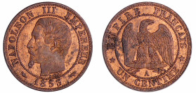 France - Napoléon III (1852-1870) - 1 centime tête nue 1853 A (Paris)
SPL
Ga.86-F.102
 Br ; 1.01 gr ; 15 mm