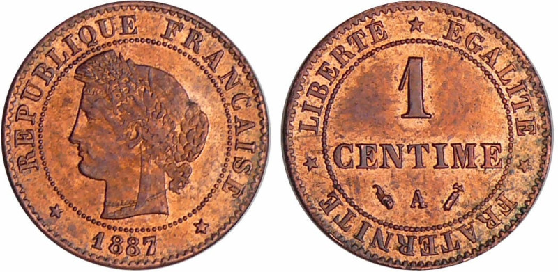 France - Troisième république (1871-1940) - 1 centime Cérès 1887 A (Paris)
SPL...