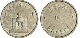 France - Cinquième république (1959- ) - 10 francs Jimenez essai de frappe 
SUP
Ga.824-F.373
 Ni ; 6.45 gr ; 21 mm