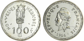 Nouvelles Hébrides - 100 francs 1966
FDC
Lecompte.59
 Ar ; 25.02 gr ; 37 mm