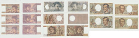 France - Lot de 8 billets 200, 100, 50 et 20 francs
SUP à Neuf