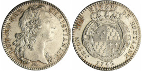 France - Jeton argent - Louis XV (1715-1774) - Etats de Bretagne 1742
SUP+
Feu.8755
 Ar ; 7.01 gr ; 29 mm