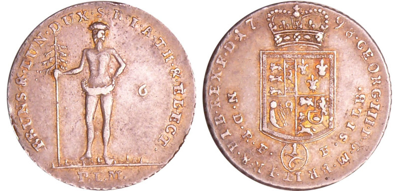 Allemagne - Braunschweig-Calenberg-Hannover - Georg III (1760-1820) - 1/6 de tha...