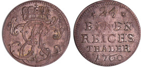 Allemagne - Sachsen-Hildburghausen - Ernst Friedrich III Carl (1745-1780) - 1/24 Taler 1760
SUP
Merseburger 3574
 Bill ; 1.65 gr ; 21 mm