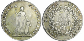 Italie - Campania - Repubblica Napolitana - 12 carlini VII (1799)
TB
Montenegro.330
 Ar ; 27.32 gr ; 40 mm