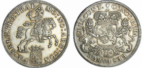 Pays-Bas - Provinces unies - Utrecht (1575-1795) - Ducaton d'argent au cavalier 1746 (Utrecht)
Q SPL
Dav.1832-KM#92.1
 Ar ; 32.57 gr ; 44 mm
