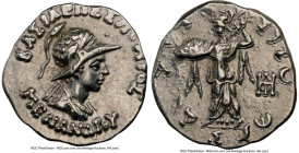 INDO-GREEK KINGDOMS. Bactria. Menander I Soter (ca. 165/155-130 BC). AR Indic drachm (16mm, 2.44 gm, 11h). NGC XF 5/5 - 3/5, brushed. Indian standard....