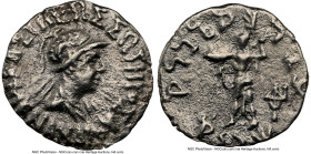 INDO-GREEK KINGDOMS. Bactria. Menander I Soter (ca. 165/155-130 BC). AR Indic drachm (17mm, 1.88 gm, 11h). NGC Choice VF 5/5 - 2/5. Indian standard. U...