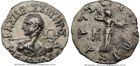 INDO-GREEK KINGDOMS. Bactria. Menander I Soter (ca. 165/155-130 BC). AR Indic drachm (17mm, 2.24 gm, 11h). NGC Choice VF 5/5 - 2/5. Indian standard. U...