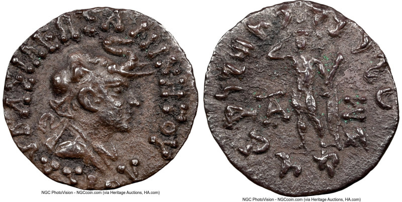 INDO-GREEK KINGDOMS. Bactria. Lysias Anicetus (ca. 130-125 BC). AR drachm (16mm,...