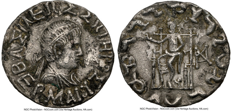 INDO-GREEK KINGDOMS. Bactria. Hermaeus Soter (ca. 105-90 BC). AR tetradrachm (26...