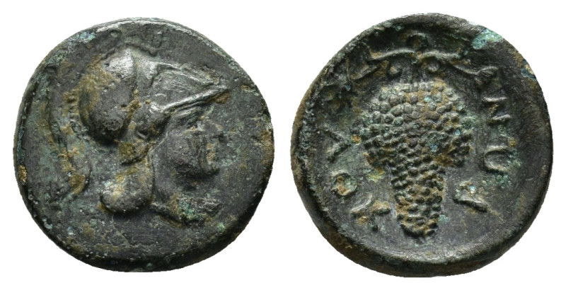 LOKRIS. Lokri Opuntii.(Circa 325-300 BC).Ae.

Obv : Helmeted head of Athena righ...
