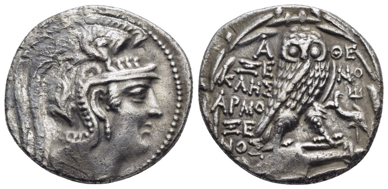 ATTICA. Athens. Tetradrachm (91/0 BC). New Style Coinage. Xenokles and Armoxenos...