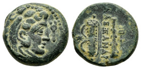 KINGS of MACEDON. Alexander III The Great.(336-323 BC).Uncertain in Macedon.Ae.

Condition : Good very fine.

Weight : 6.61 gr
Diameter : 18 mm