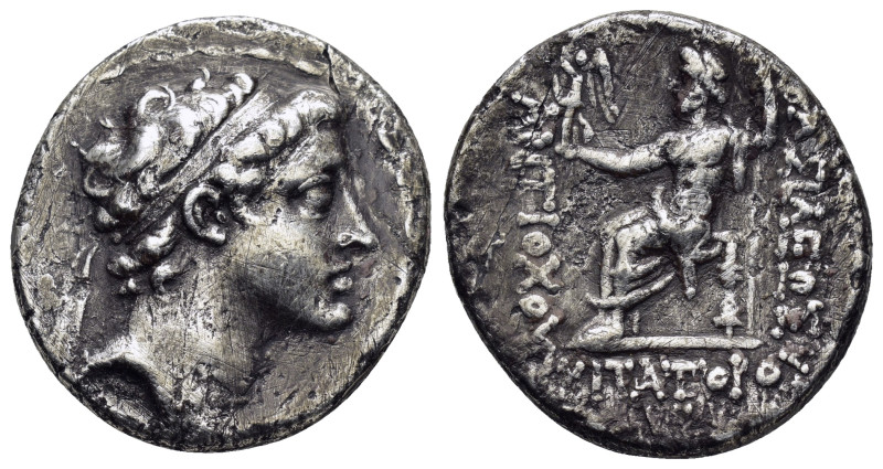 SELEUKID KINGS of SYRIA. Antiochos V Eupator.(164-162 BC).Antiochia on the Oront...