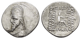 KINGS of PARTHIA.Mithradates III (87-80 BC).Tigris.Drachm.

Condition : Good very fine.

Weight : 3.93 gr
Diameter : 19 mm