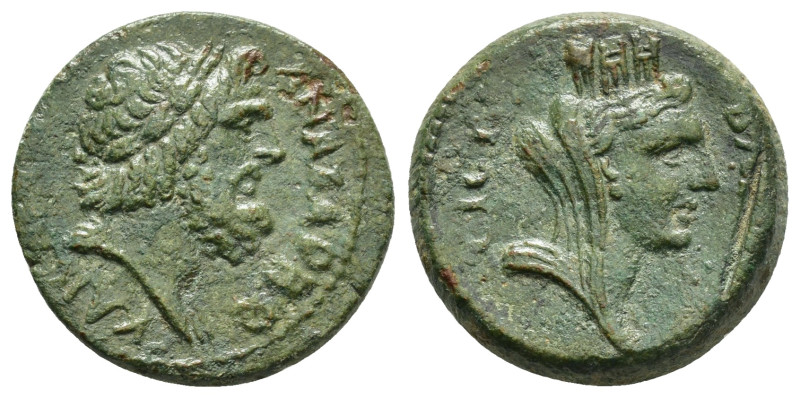 CILICIA. Anazarbus. Pseudo-autonomous. Time of Trajan (98-117). Ae.

Obv : ΚΑΙСΑ...