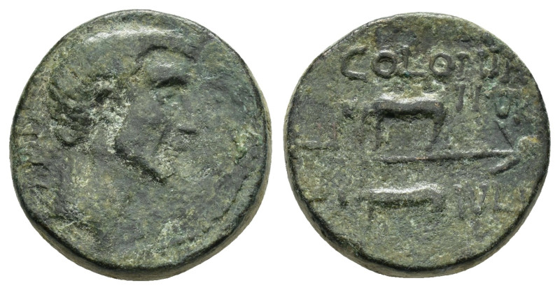 CILICIA. Uncertain. Augustus (27 BC-14 AD). Ae.

Obv : PRINCEPS FELIX.
Bare head...