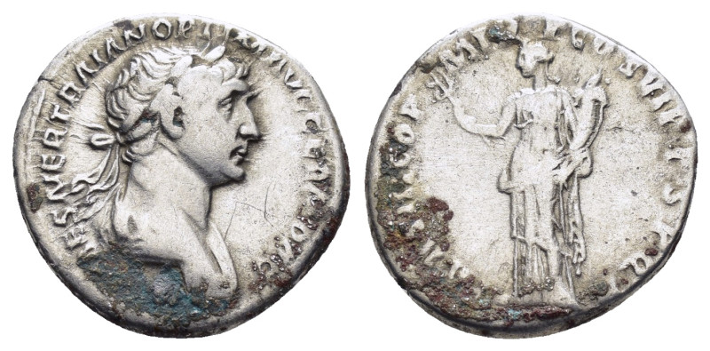 TRAJAN (98-117). Rome.Denarius.

Condition : Good very fine.

Weight : 3.47 gr
D...