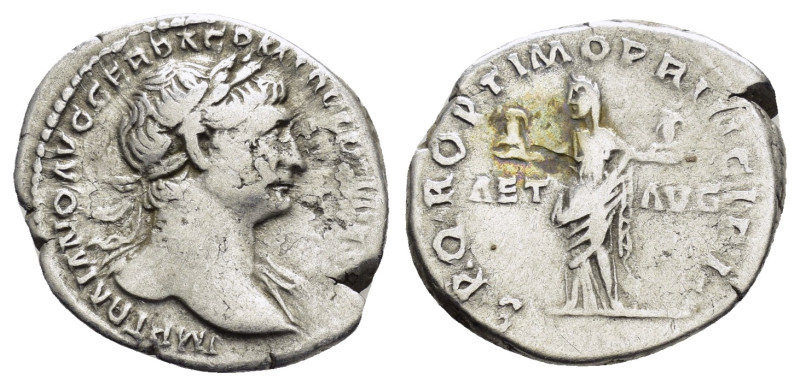 TRAJAN (98-117). Rome.Denarius.

Condition : Good very fine.

Weight : 3.13 gr
D...