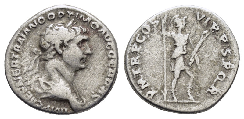 TRAJAN (98-117). Rome.Denarius.

Condition : Good very fine.

Weight : 3.51 gr
D...