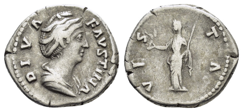 DIVA FAUSTINA I (Died 140/1).Rome.Denarius.

Condition : Good very fine.

Weight...