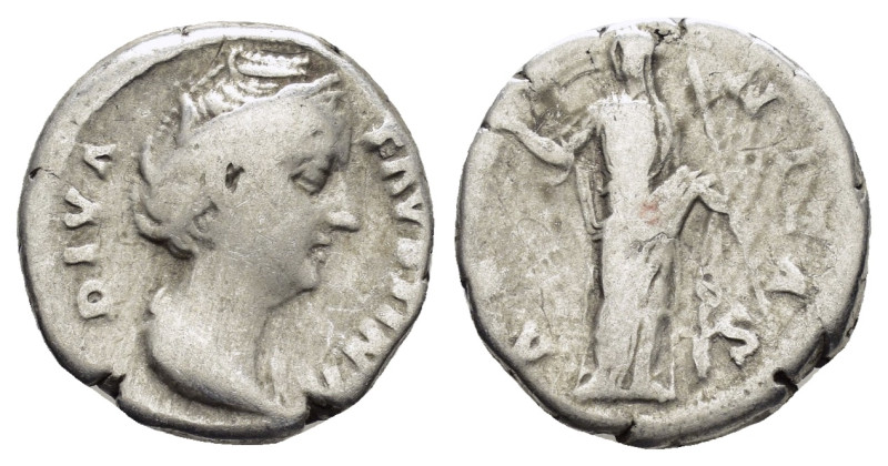 DIVA FAUSTINA I (Died 140/1).Rome.Denarius.

Condition : Good very fine.

Weight...