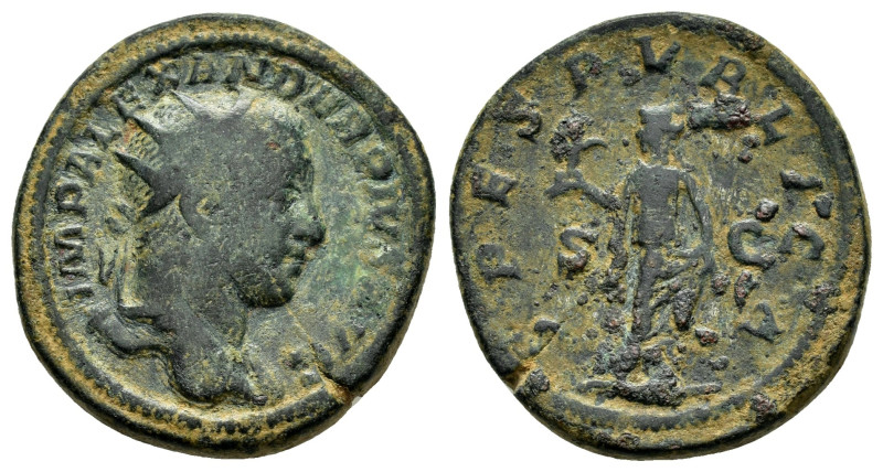 SEVERUS ALEXANDER (222-235).Rome.Dupondius. 

Condition : Good very fine.

Weigh...